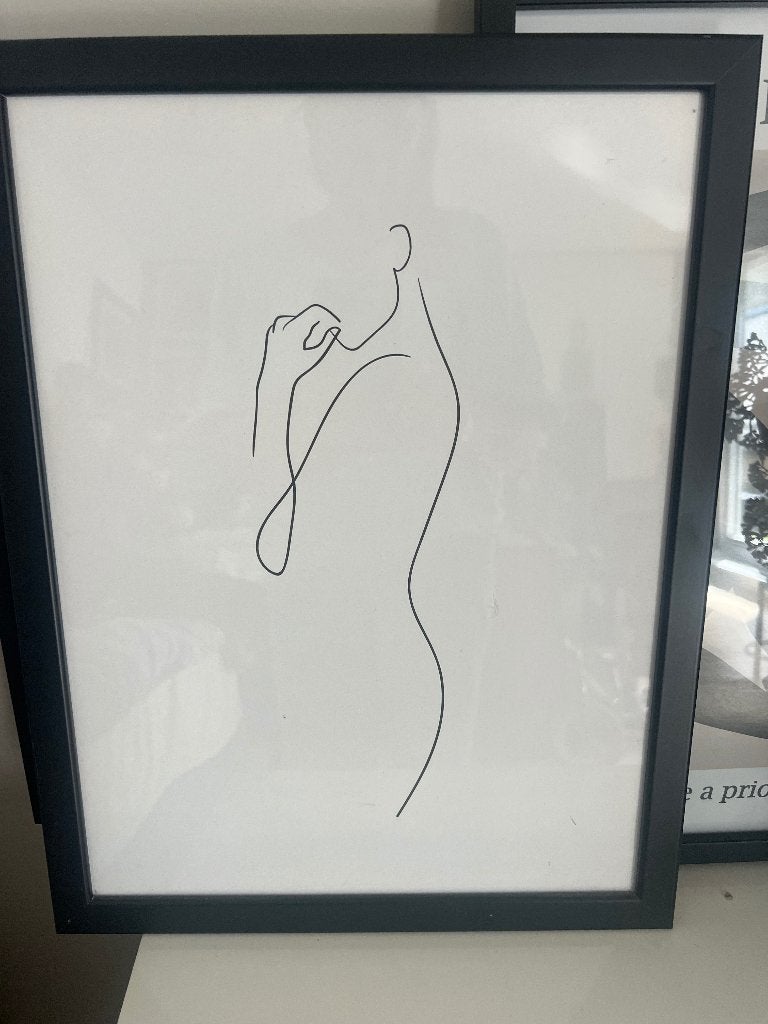 Mooie afbeelding in lijst 33 x 43 cm, Minder dan 50 cm, Ophalen of Verzenden, Zo goed als nieuw, Foto of Poster