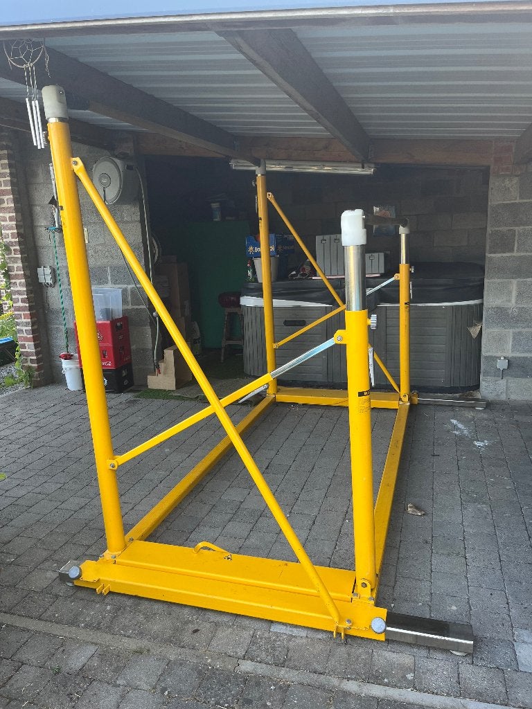 Vrijstaande damesbrug Janssen-Fritsen, Sport en Fitness, Turnen, Ophalen, Gebruikt, Materiaal, Geel