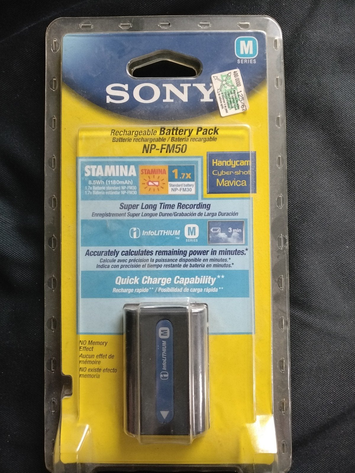 Nieuwe Sony NP-FM50 Oplaadbare Batterij (origineel), Ophalen of Verzenden, Nieuw, Oplaadbaar