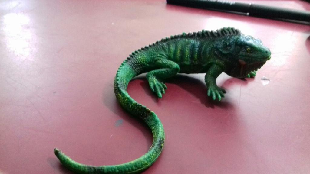 Iguana, dierfiguur Bullyland, Ophalen of Verzenden, Gebruikt, Reptiel of Amfibie, Beeldje of Figuurtje