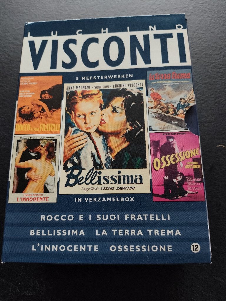 Luchino Visconti dvd box met 5 meesterwerken in nette staat, Cd's en Dvd's, Alle leeftijden, Ophalen of Verzenden, Zo goed als nieuw