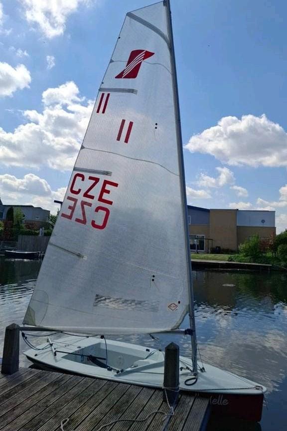 Splash RED met z.g.a.n. laminaat square top Splash RED zeil, Watersport en Boten, Gebruikt, Splash, Polyester, Overige merken