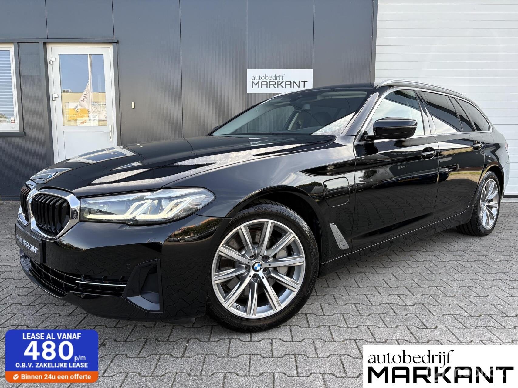 BMW 5-serie Touring 530e High Executive HUD / LED / Trekhaak, Auto's, Automaat, 1998 cc, Gebruikt, 4 cilinders