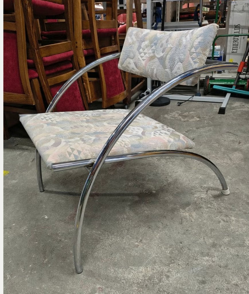 fauteuil onderstel van chromen buis design model, Ophalen, Gebruikt, ., Minder dan 75 cm