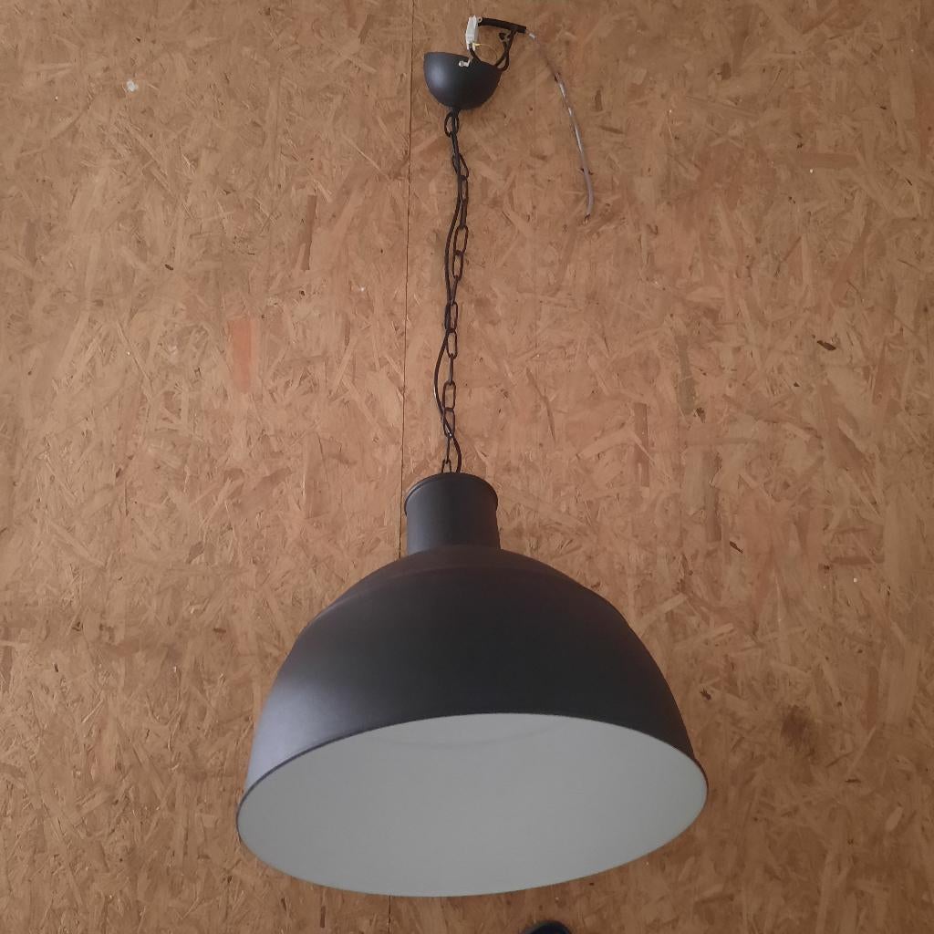 Industruele hanglamp zwart., Ophalen, Zo goed als nieuw, Industrieel, Minder dan 50 cm