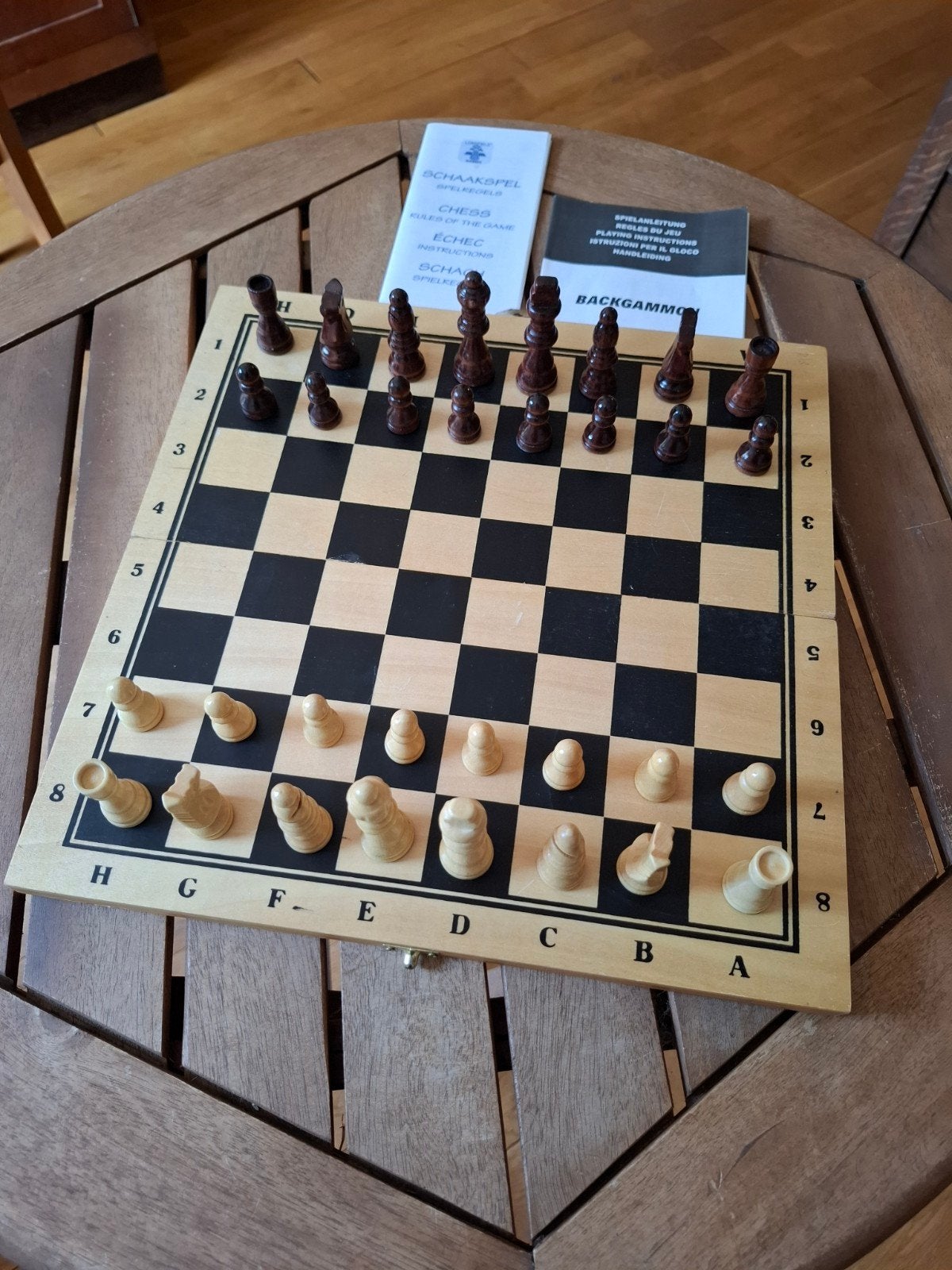 Leuk schaak/backgammon spel, Ophalen of Verzenden, Zo goed als nieuw