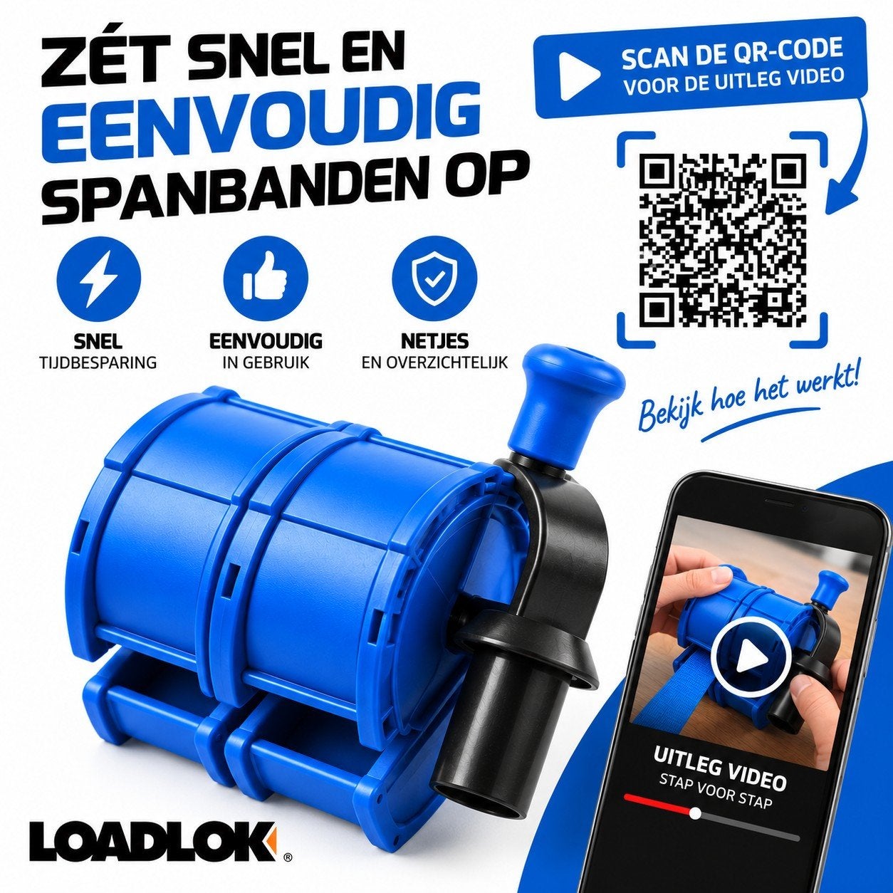 EESSY dubbele spanband oproller, Ophalen of Verzenden, Nieuw, Overige typen, Overige merken