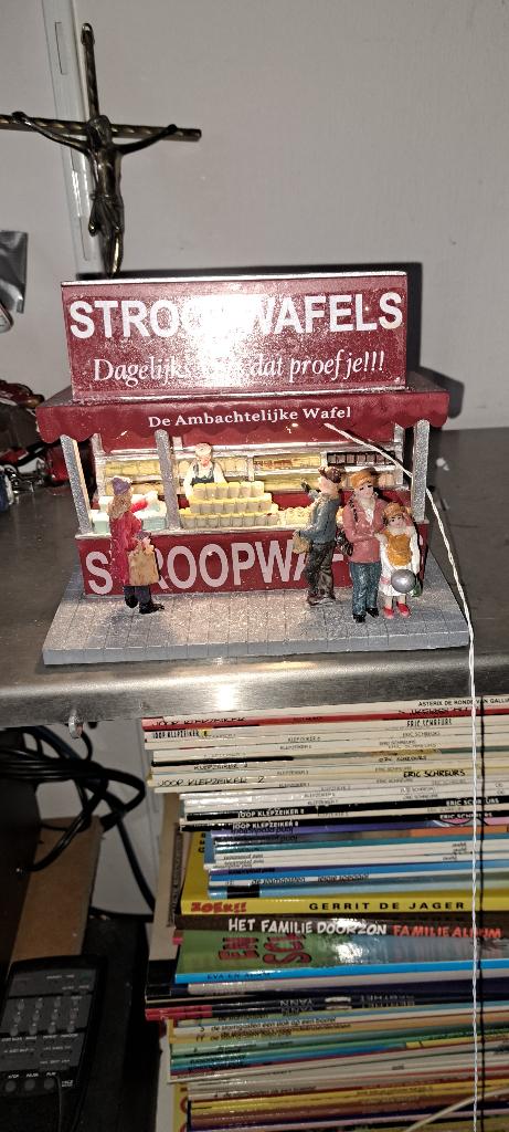 Stropwafelkraam voor kerstdorp (Z249-9), Ophalen of Verzenden, Zo goed als nieuw