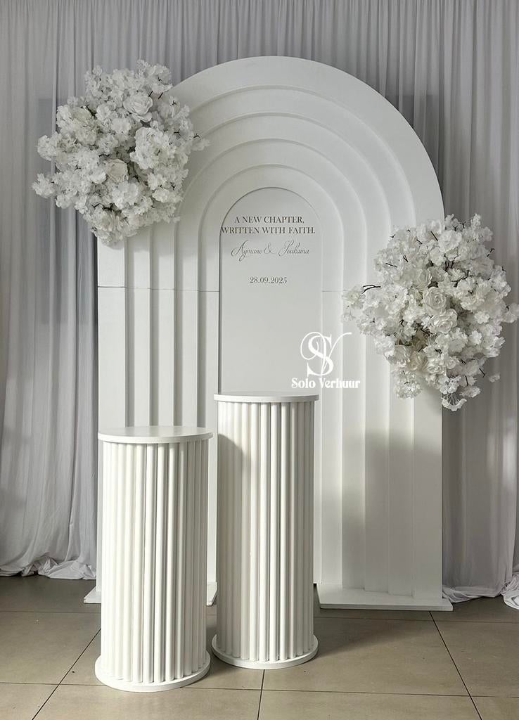 Backdrop zuilen bloemen verloving henna babyshower, Ophalen, Zo goed als nieuw, Geboorte of Huwelijk
