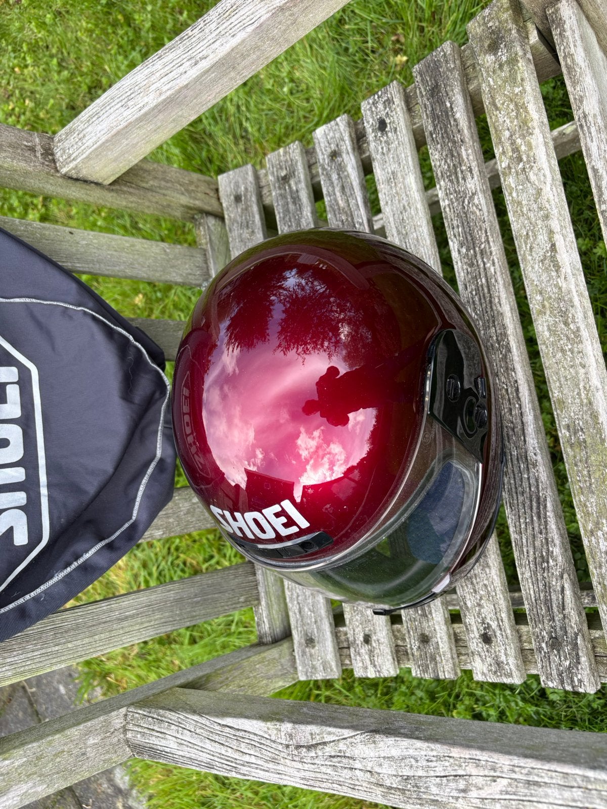 Motorhelm Shoei rood S, Dames, Ophalen of Verzenden, Integraalhelm, S