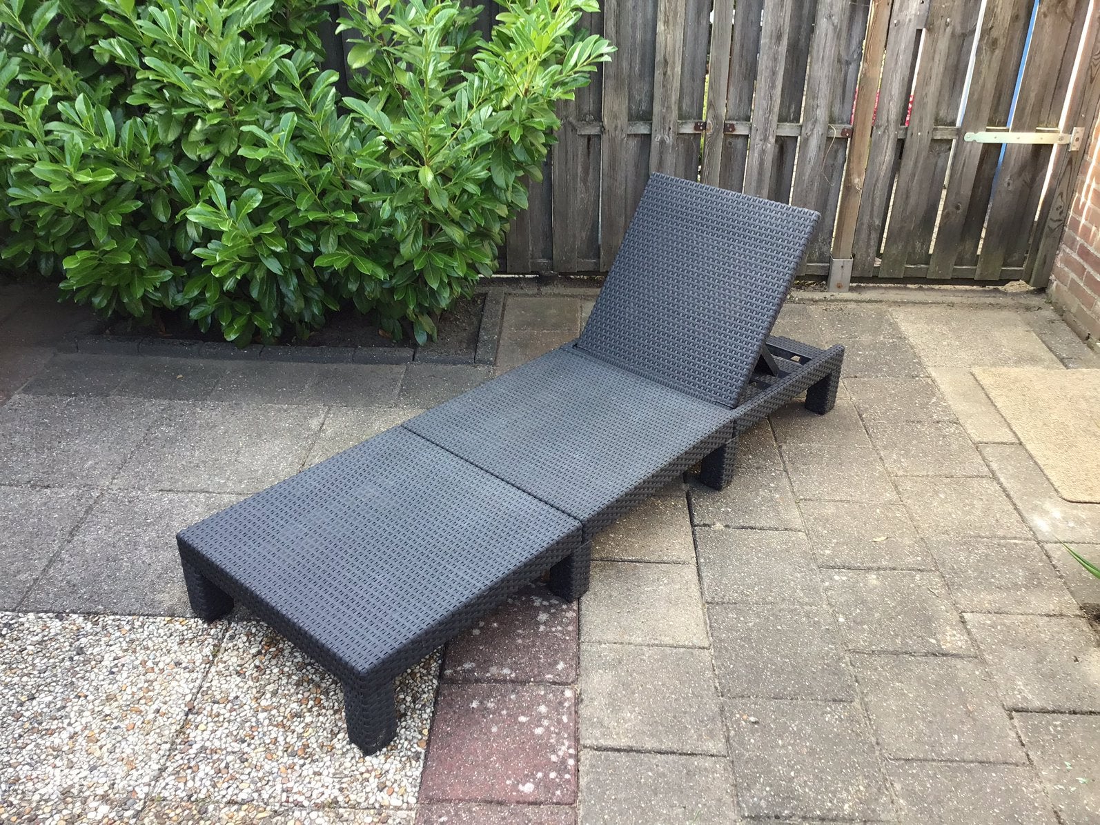 ALLIBERT SUNLOUNGER DELUXE LIGBED, “DAYTONA”, GUNMETAL GREY, Ophalen, Gebruikt, Kunststof