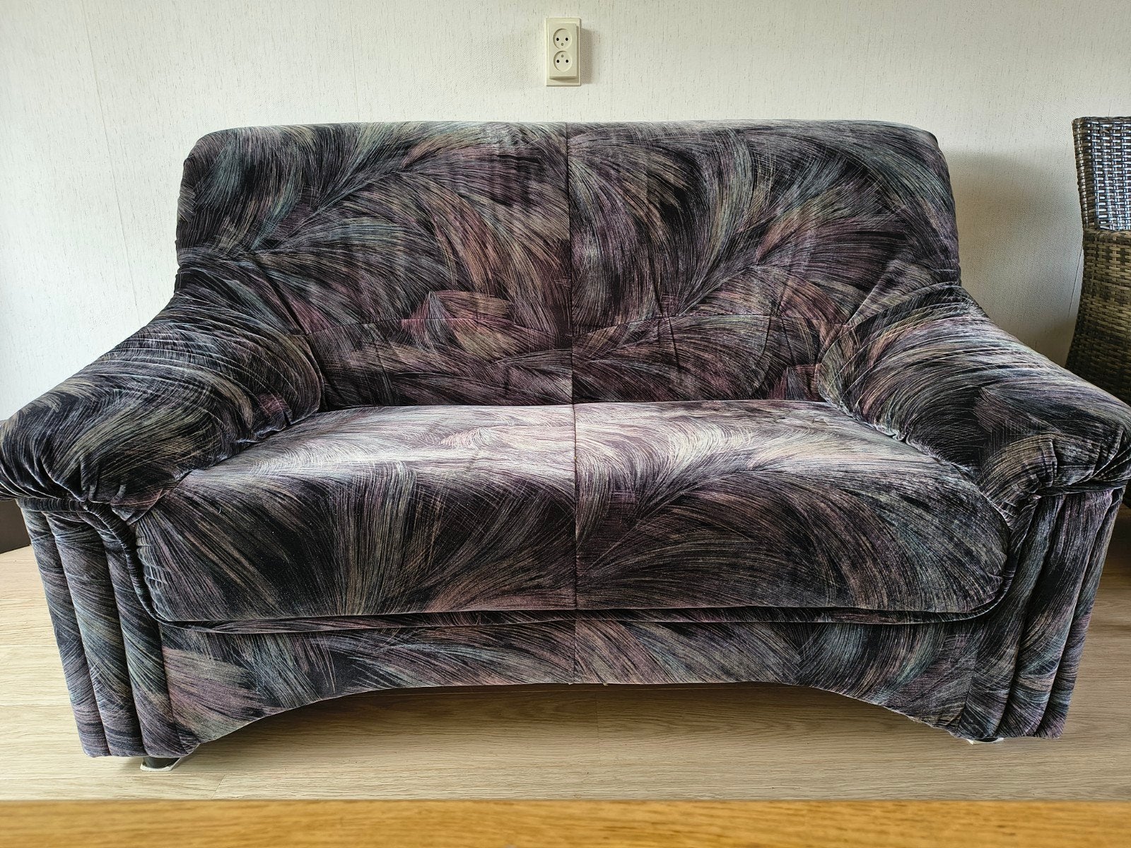 Stoffen 2-zits bank, Ophalen, Gebruikt, Tweepersoons, 75 tot 100 cm