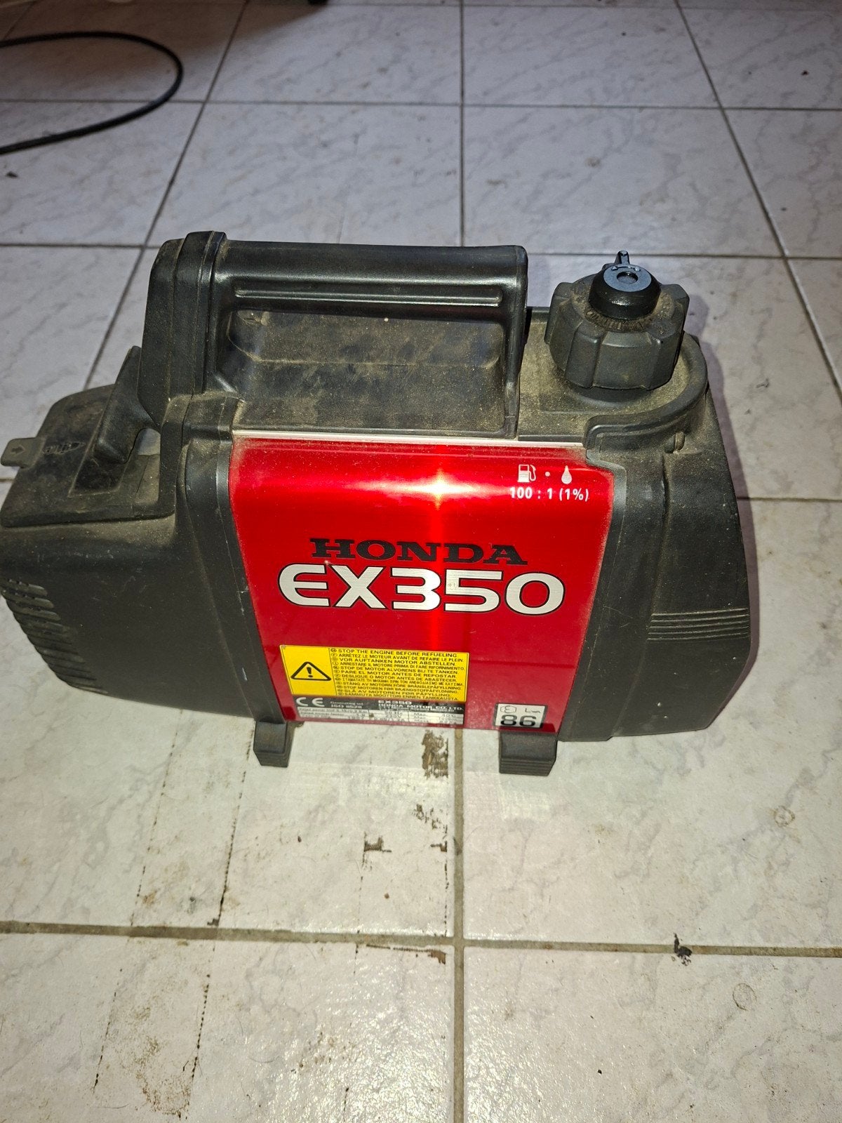 Honda EX350 Draagbare Benzine Generator, Ophalen, Gebruikt, Minder dan 5 kVA, Benzine