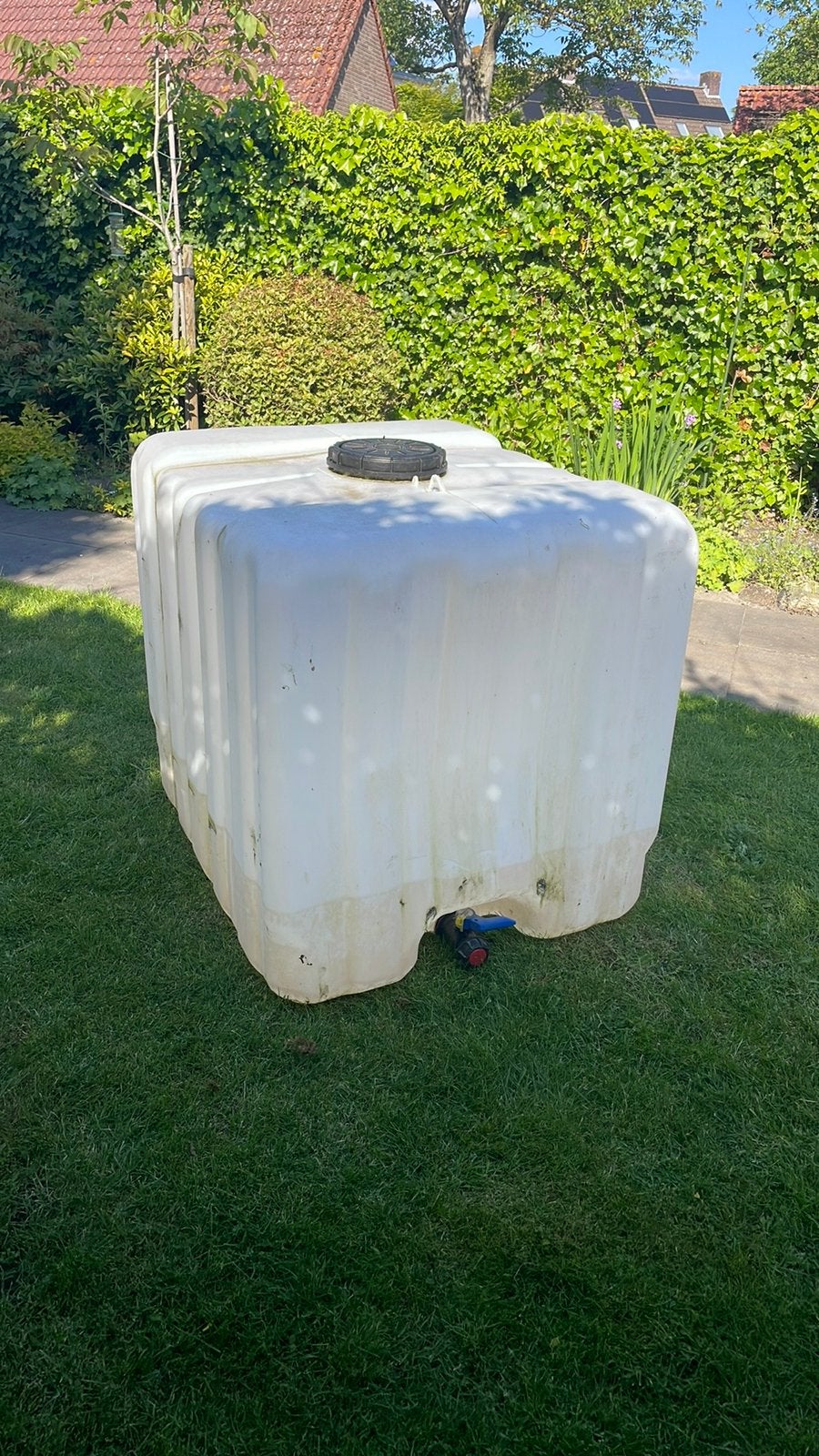 Gratis afhalen 1000 Ltr waterreservoir, Ophalen, Kunststof, Gebruikt, Met kraantje