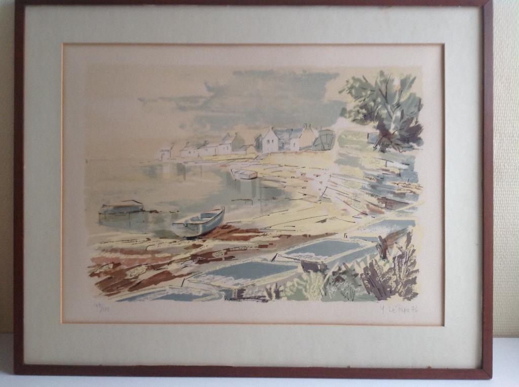 AQUAREL :  LANDSCHAP, Ophalen of Verzenden