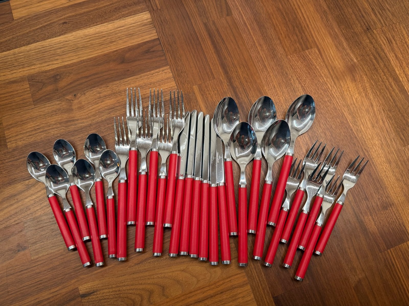 Villeroy & Boch Bestekset - Rood handvat, Ophalen of Verzenden