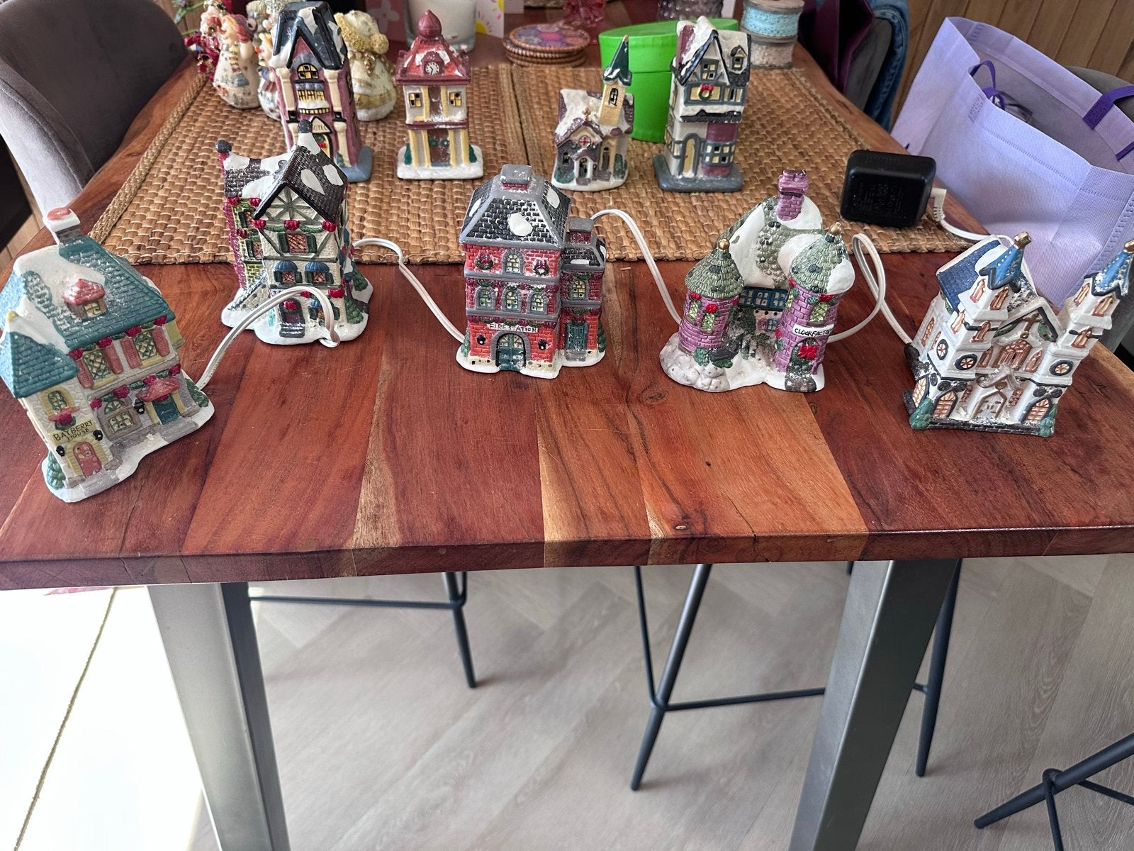 Compleet kerst dorp., Ophalen