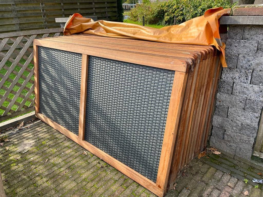 TUINSCHERMEN Hardhout - 13 stuks - 180x90, Ophalen, Minder dan 100 cm, Nieuw, 150 tot 200 cm