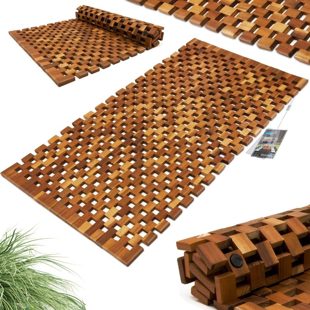Saunamat Sauna Douchemat Badmat 80 x 50 cm GRATIS BEZORGD!, Huis en Inrichting, Bruin, Verzenden, Overige merken, Nieuw
