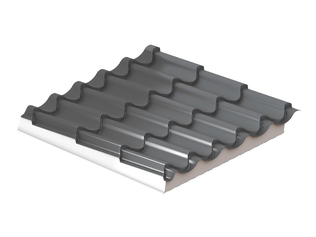 Kingspan dakpan sandwichpaneel - 1 paneel, Ophalen, Nieuw, 5 tot 10 m², Dakpannen