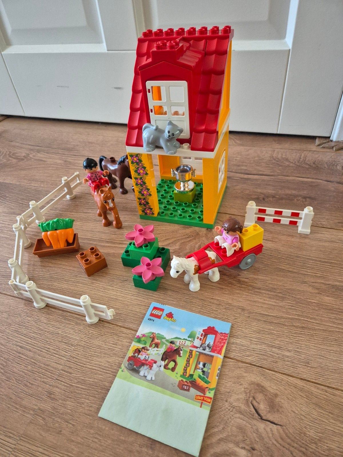 Lego Duplo paarden ranch nr 4974, Kinderen en Baby's, Speelgoed | Duplo en Lego, Ophalen of Verzenden, Duplo, Complete set, Inclusief instructies