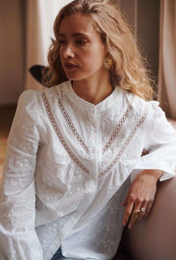 Blouse Maria pofmouw wit BOHO Hippie chic XL 44 / 46, Kleding | Dames, Blouses en Tunieken, Ophalen of Verzenden, Nieuw, Maat 46/48 (XL) of groter