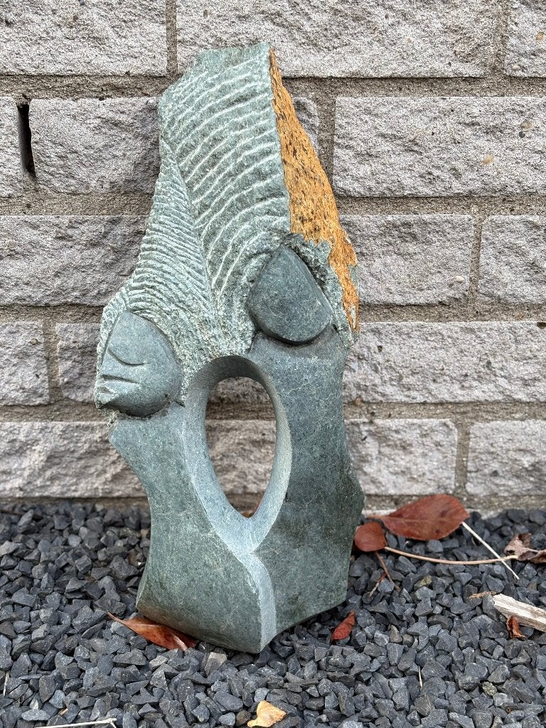 Afrikaanse Sculpture, Antiek en Kunst, Kunst | Beelden en Houtsnijwerken, Ophalen, Handgemaakt, 20 - 50 cm, Steen of Keramiek