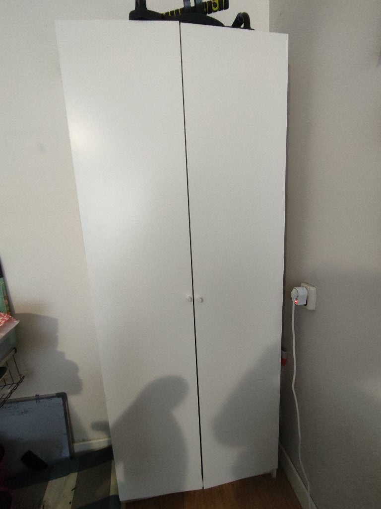 IKEA BILLY boekenkast met deuren, wit + DRÖNA bakken, Ophalen, 200 cm of meer, 50 tot 100 cm, 25 tot 50 cm