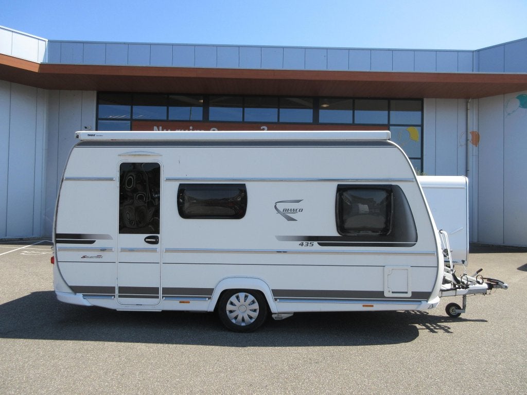 Fendt Bianco Selection 435 SF MOVER LUIFEL THULE TENT, Caravans en Kamperen, Caravans, Overige typen, Treinzit, Tot en met 3, Fendt