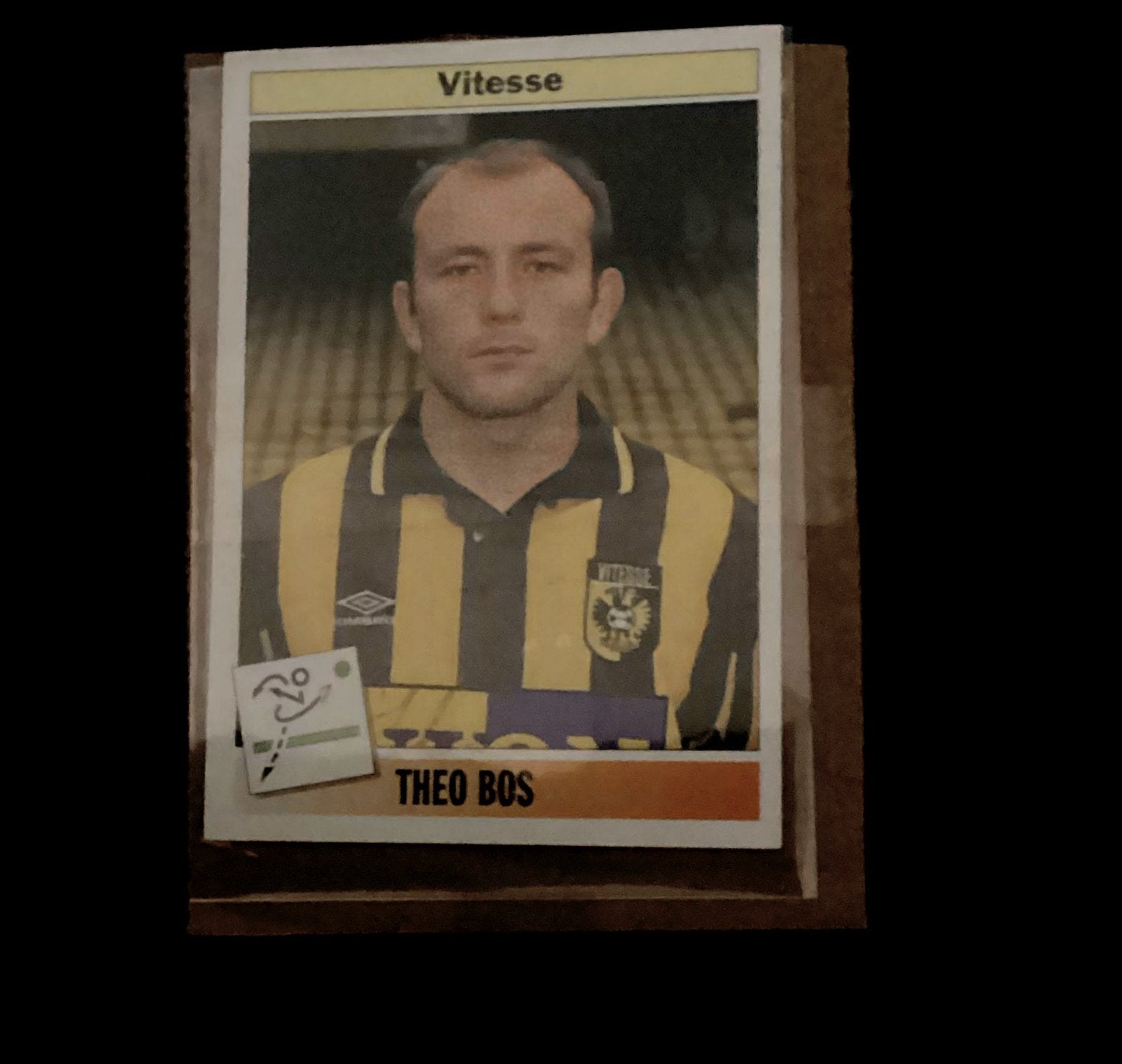 Vitesse Theo Bos Spelerskaart, Ophalen of Verzenden, Zo goed als nieuw, Vitesse, Spelerskaart