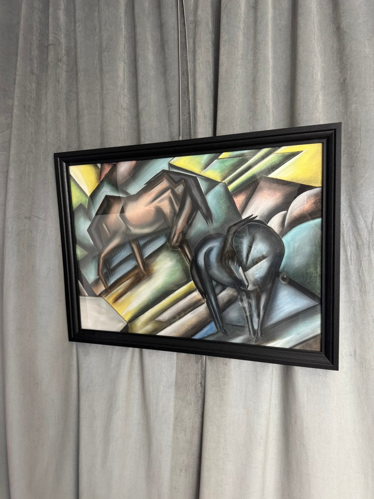 Tekening krijt ? Schilderij papier gesigneerd met Leo Gestel, Ophalen of Verzenden