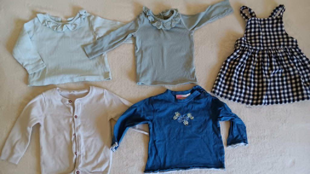 Pakket kleding meisje - Maat 80 (5 stuks), Kinderen en Baby's, Babykleding | Maat 80, Ophalen, Gebruikt, Meisje
