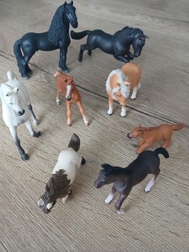 Schleich paarden, 8 stuks, Ophalen of Verzenden, Gebruikt