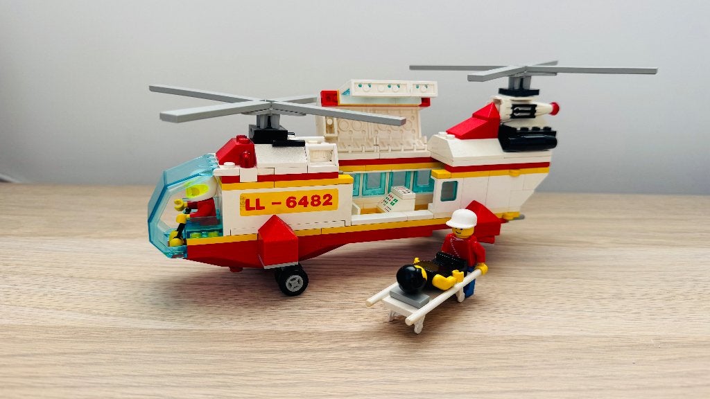 Reddingshelikopter (#6482) met licht en geluid, Gebruikt, Lego, Ophalen of Verzenden, LEGOLAND