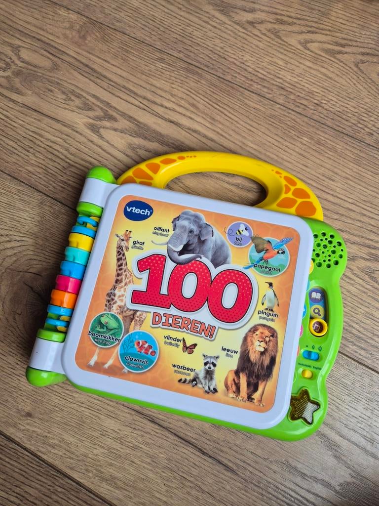 VTech 100 Dieren Boek - Interactief Leerboek, Kinderen en Baby's, Speelgoed | Vtech, Ophalen of Verzenden, Zo goed als nieuw, 6 maanden tot 2 jaar