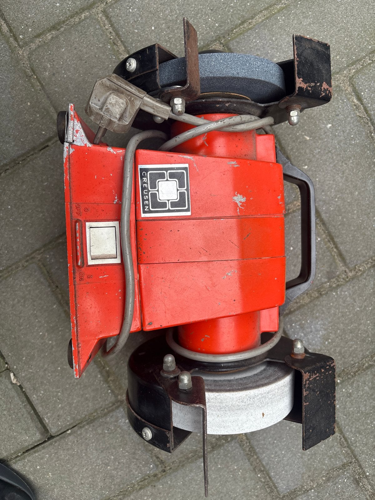 Creusen Werkbankslijpmachine - Robuust en Betrouwbaar, Doe-het-zelf en Verbouw, Ophalen of Verzenden, Gebruikt, Werkbankslijpmachine