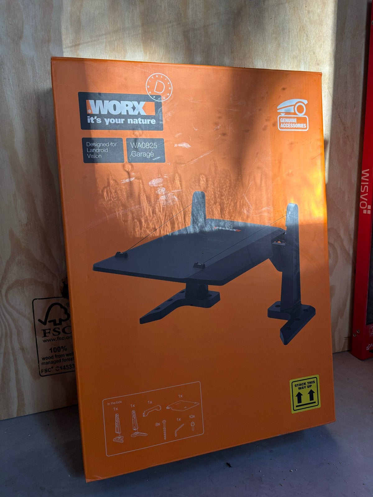 Worx Landroid Vision WA0825 Garage, Tuin en Terras, Robotmaaiers, Ophalen of Verzenden, Nieuw, Minder dan 20 cm