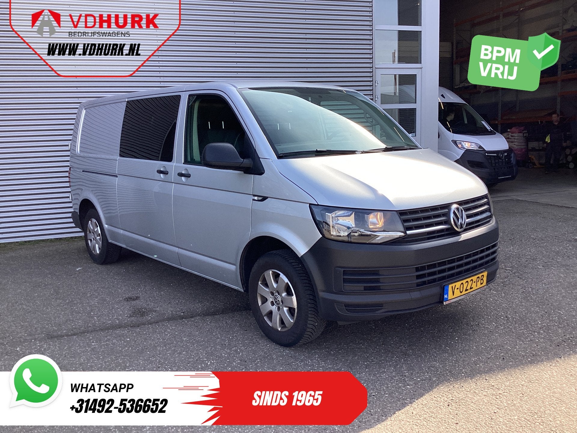 Volkswagen Transporter 2.0 TDI 150 pk L2 DC Dubbel Cabine EX, Auto's, Voorwielaandrijving, Stof, Gebruikt, Euro 6