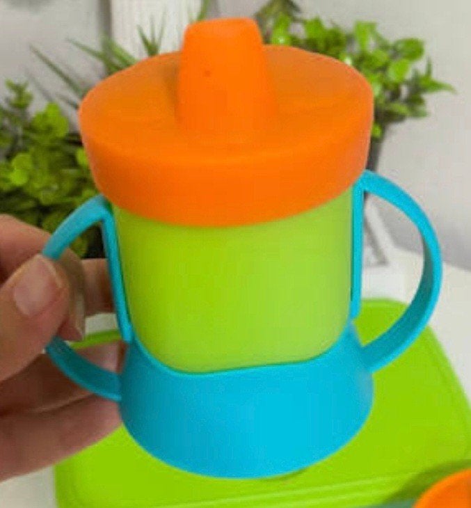 Tupperware antilekbeker / tuitbeker met handvatten, Overige merken, Nieuw, Ophalen of Verzenden, Drinkbeker