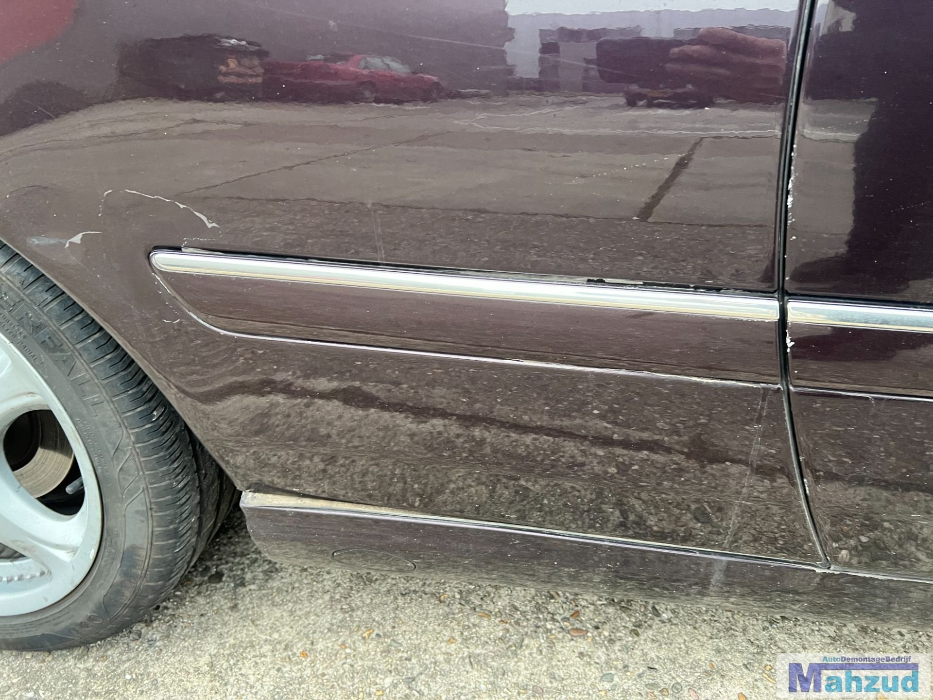 MERCEDES CL (215) Paars 182 rechts achter sierstrip 1999-200, Gebruikt, Mercedes-Benz AG, Mercedes-Benz, Ophalen of Verzenden