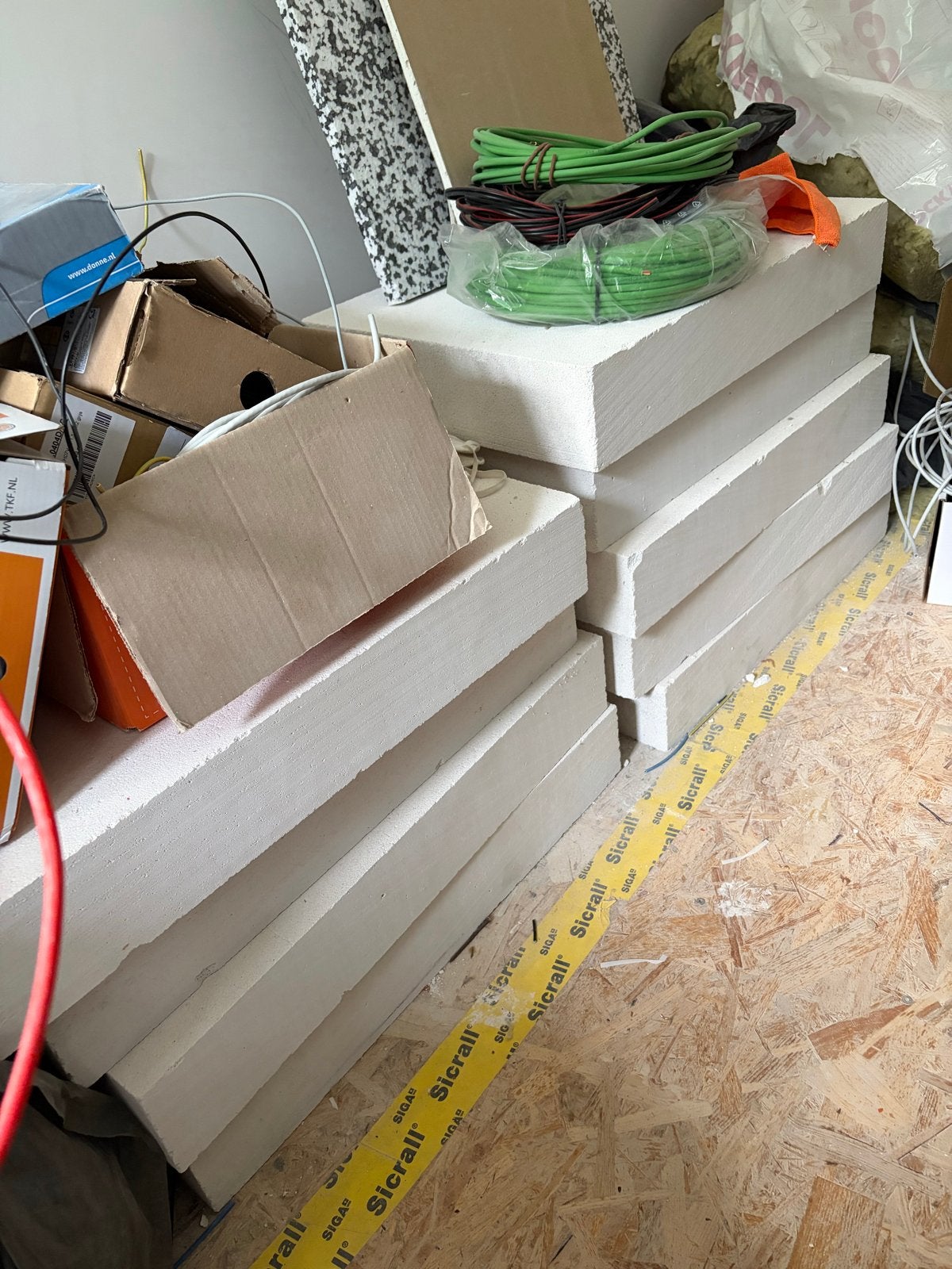 Cellenbeton blokken 10cm 9x, Ophalen, Gebruikt, Overige typen