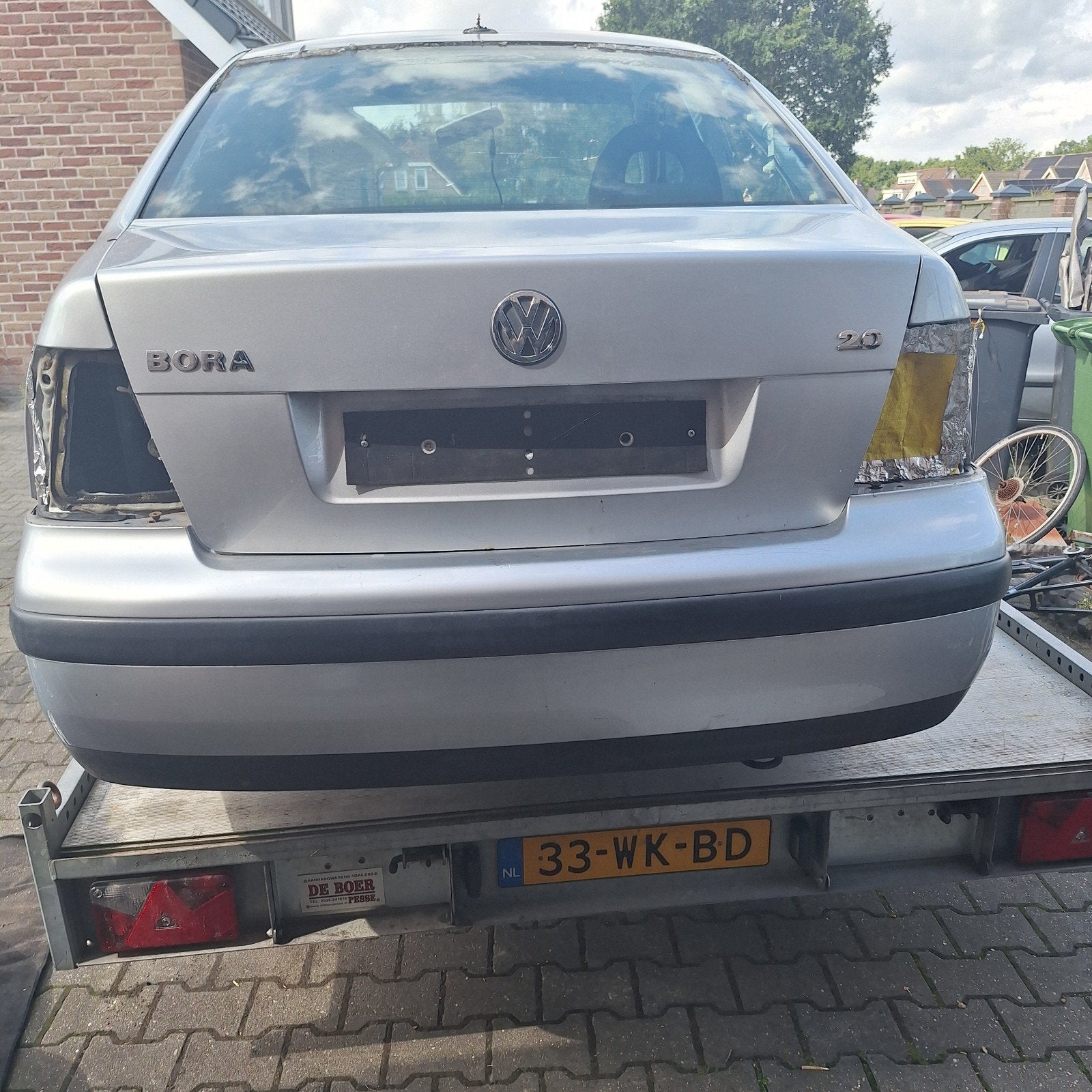 kofferklep achterklep  vw bora grijs metallic, Ophalen, Gebruikt, Volkswagen, Achterklep