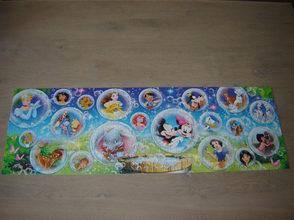 Puzzel Panorama Disney BASED ON THE WINNIE THE POOH 1000 st., Ophalen of Verzenden, 500 t/m 1500 stukjes, Zo goed als nieuw, Legpuzzel