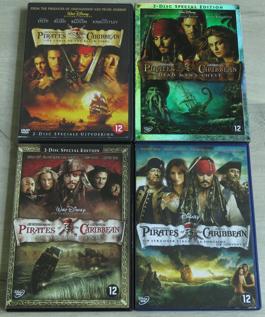 DVD's Pirates of the Caribbean - 4 delen, Cd's en Dvd's, Ophalen, Speciale editie, Nederlands, Zo goed als nieuw