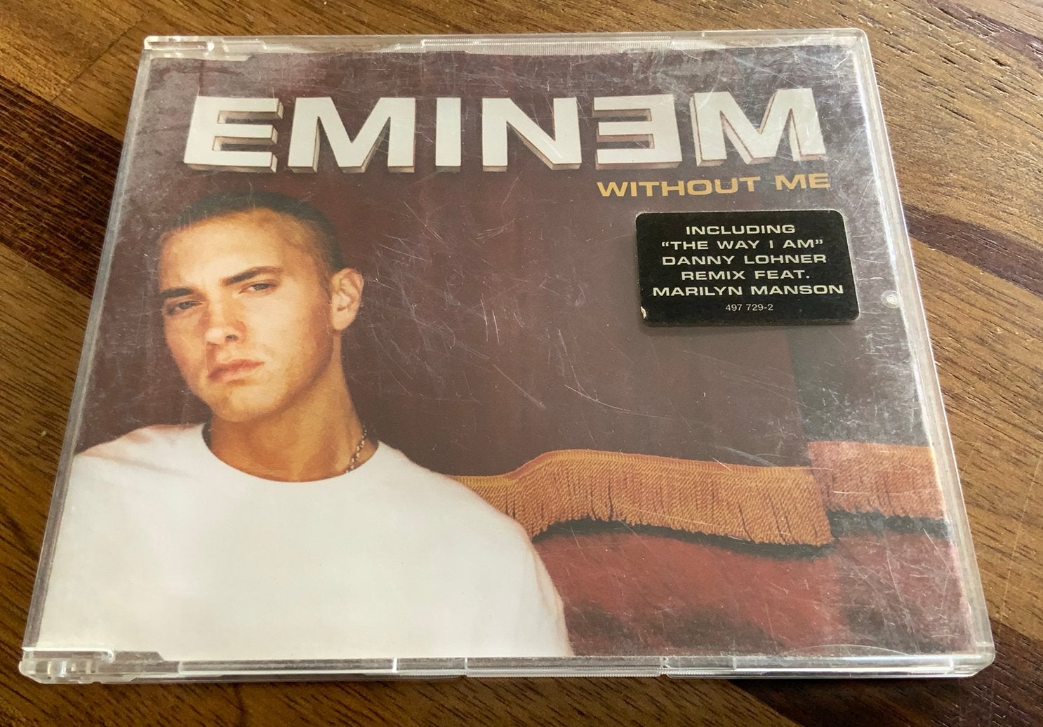 CD SINGLE EMINEM WITHOUT ME 2002 AFTERMATH EU MARILYN MANSON, Cd's en Dvd's, Inclusief boekje, Gebruikt, Verzenden, Hiphop en Rap