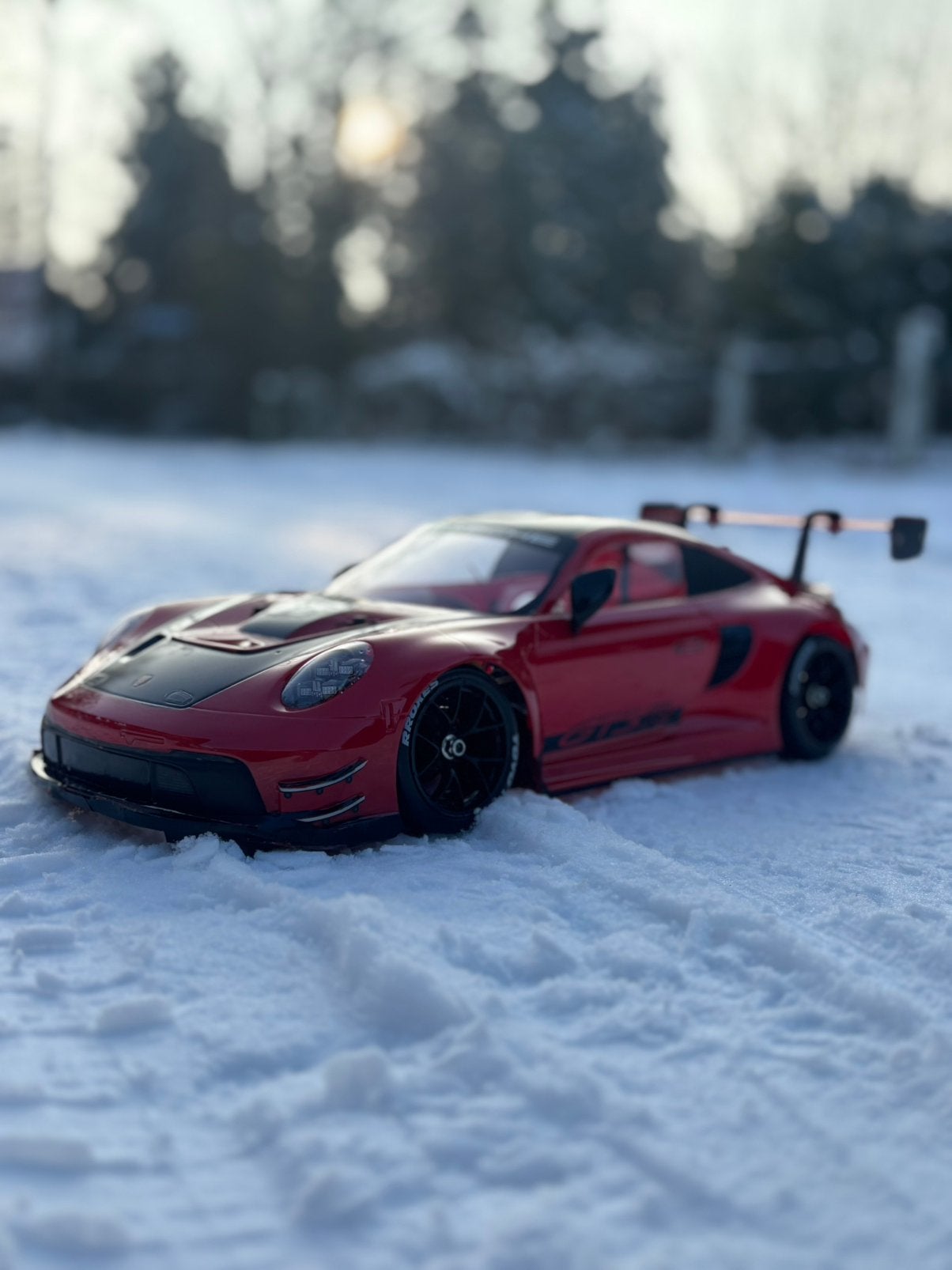 Rc auto porsche gt3 R, Ophalen of Verzenden, Zo goed als nieuw, Auto