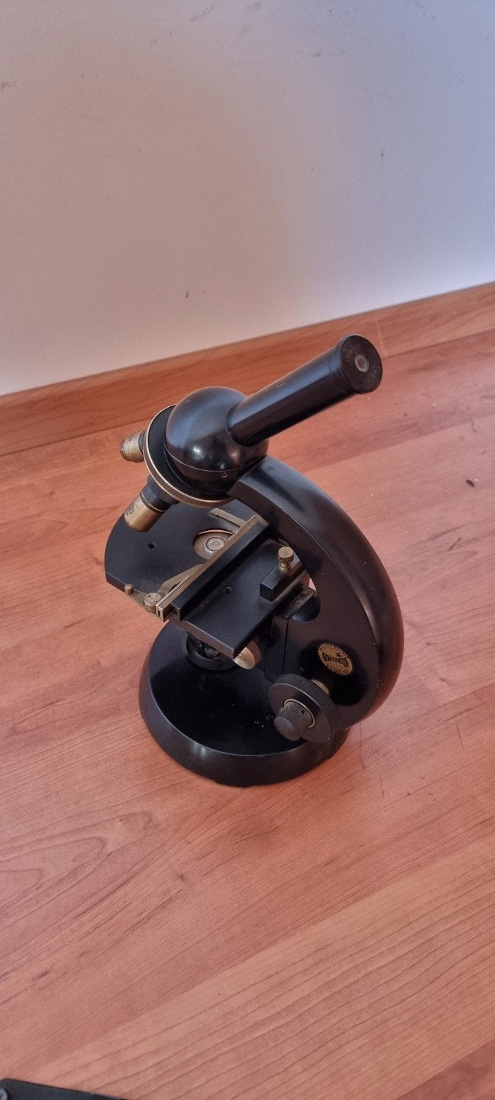 Zeiss-Winkel microscoop ca. 1955-57 + optiek & verlichting, Ophalen, Gebruikt, 400x tot 1000x, Biologische microscoop