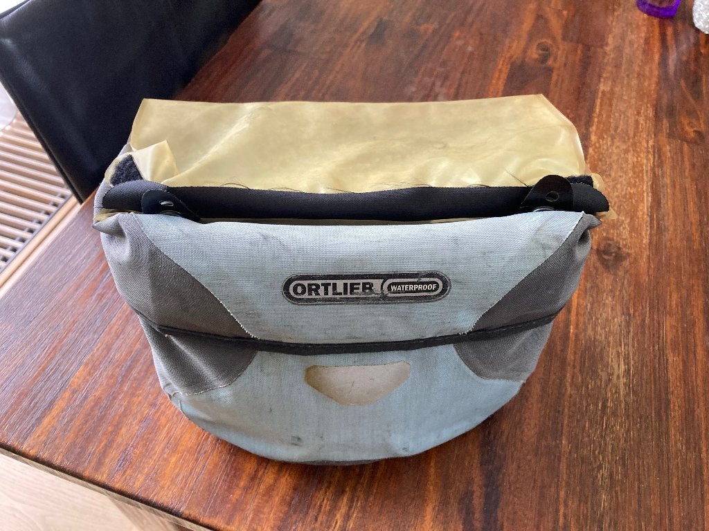 Stuurtas Ortlieb, Ophalen, Gebruikt, Ortlieb