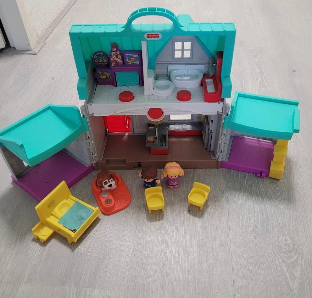 Fisher-Price Little People Handige Helpers Huis, Kinderen en Baby's, Speelgoed | Poppenhuizen, Ophalen, Gebruikt, Poppenhuis
