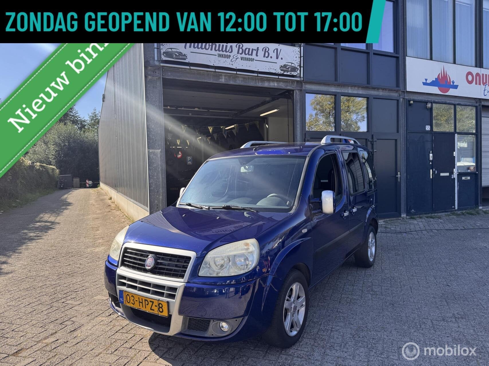 Fiat Doblo 1.4 Malibu Airco! APK! NAP Logisch!, Auto's, Voorwielaandrijving, Gebruikt, 4 cilinders, Blauw